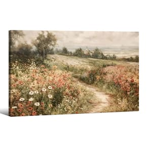 Arte de parede em tela Haitunone Landscape Wildflower 40x60cm