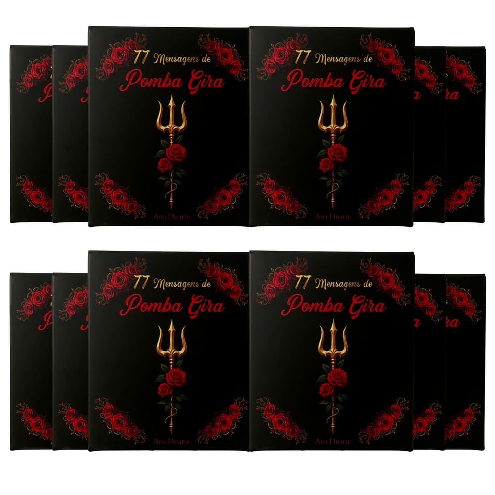 Kit com 12 Box 77 Mensagens Espirituais Diárias Pomba Gira