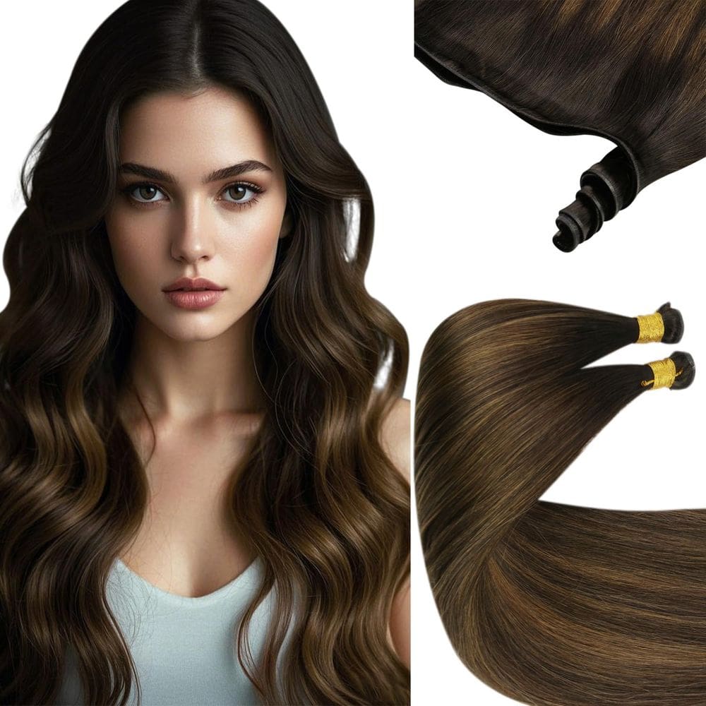 Extensões de cabelo Sunny Hair Genius Weft Human Hair 18 polegadas