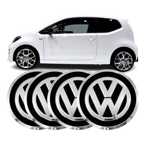 Kit 4 Calota Centro Roda Calotinha Tampa Miolo Brw 970 Vw Up