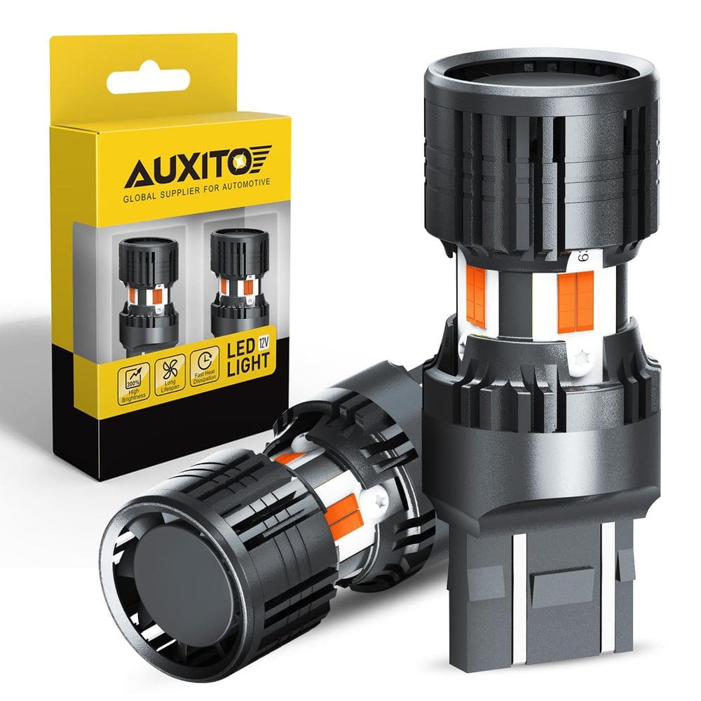 Lâmpadas LED AUXITO 2025 CANBUS 7440 7443 Sinal de direção âmbar