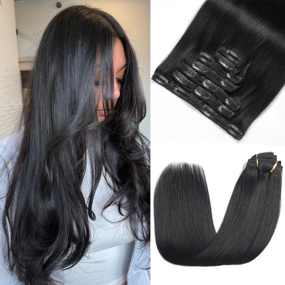 Extensões de cabelo Clip in Rimoss Real Human Hair 130g 14