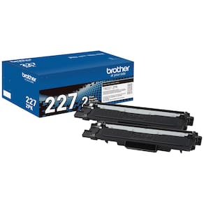 Cartucho de toner Brother genuíno preto de alto rendimento TN227, pacote com 2 unidades