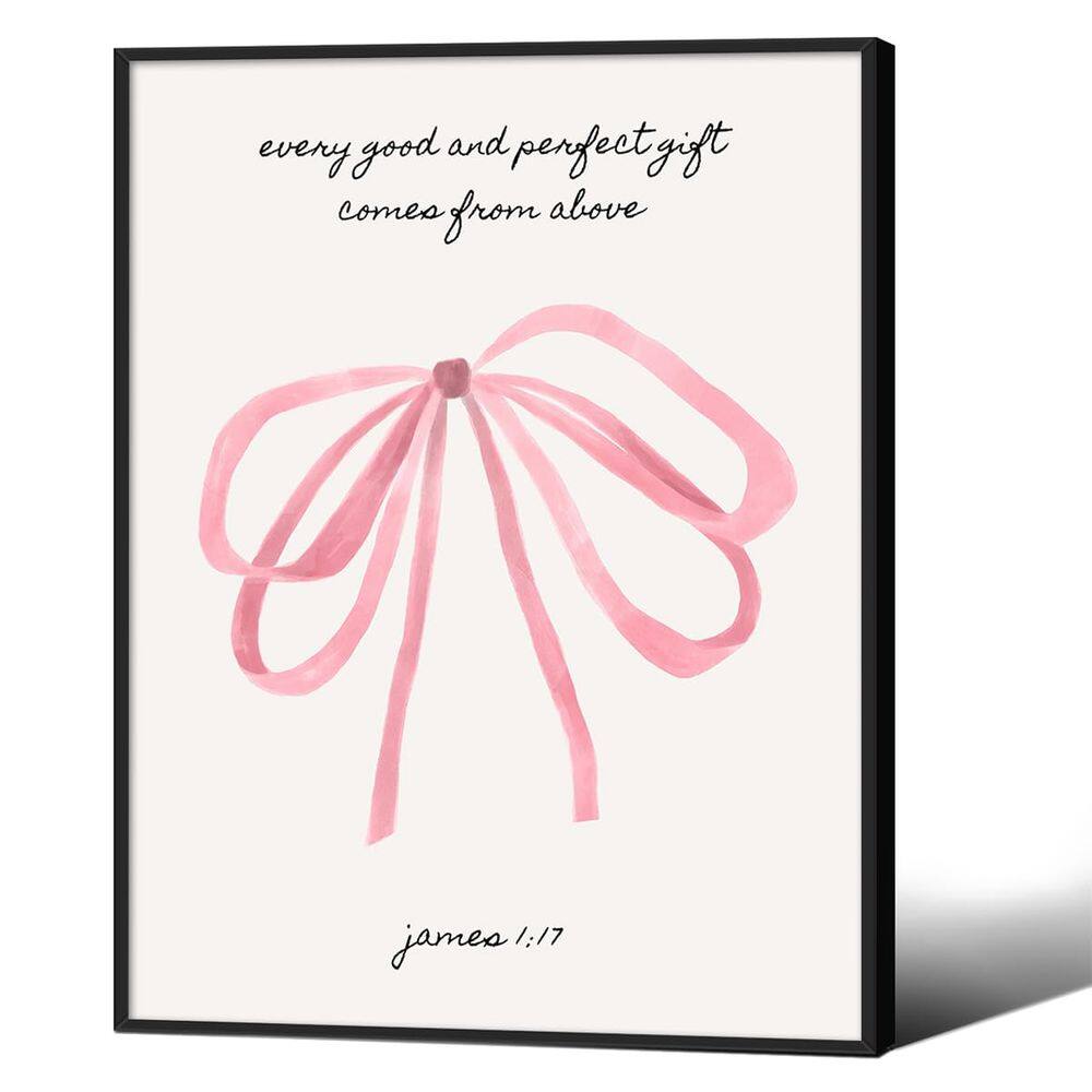 Pôster com verso bíblico cristão 30x40cm, arte em tela, quarto de menina