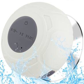 Alto-falante de chuveiro Bluetooth à prova d`água Annlend White