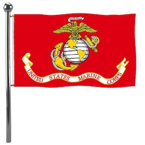 Bandeira: Jayus, Corpo de Fuzileiros Navais dos EUA, exército, 5 x 8 pés, ao ar livre, 200D