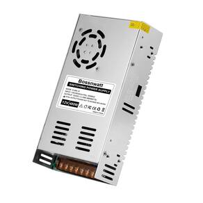 Fonte de alimentação Bossnwatt 12V 40A 480W para tiras de LED, impressora 3D