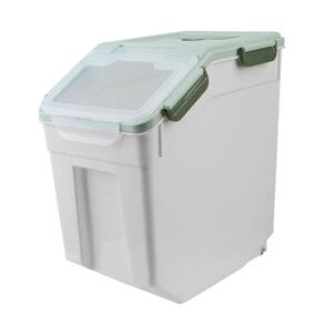 Recipiente de armazenamento de alimentos Anrui com colher 9,05 x 12,6 x 14,17 polegadas 20 libras