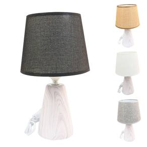 Abajur Bivolt Cúpula Color Base de Cerâmica 29cm - Tudo em Caixa