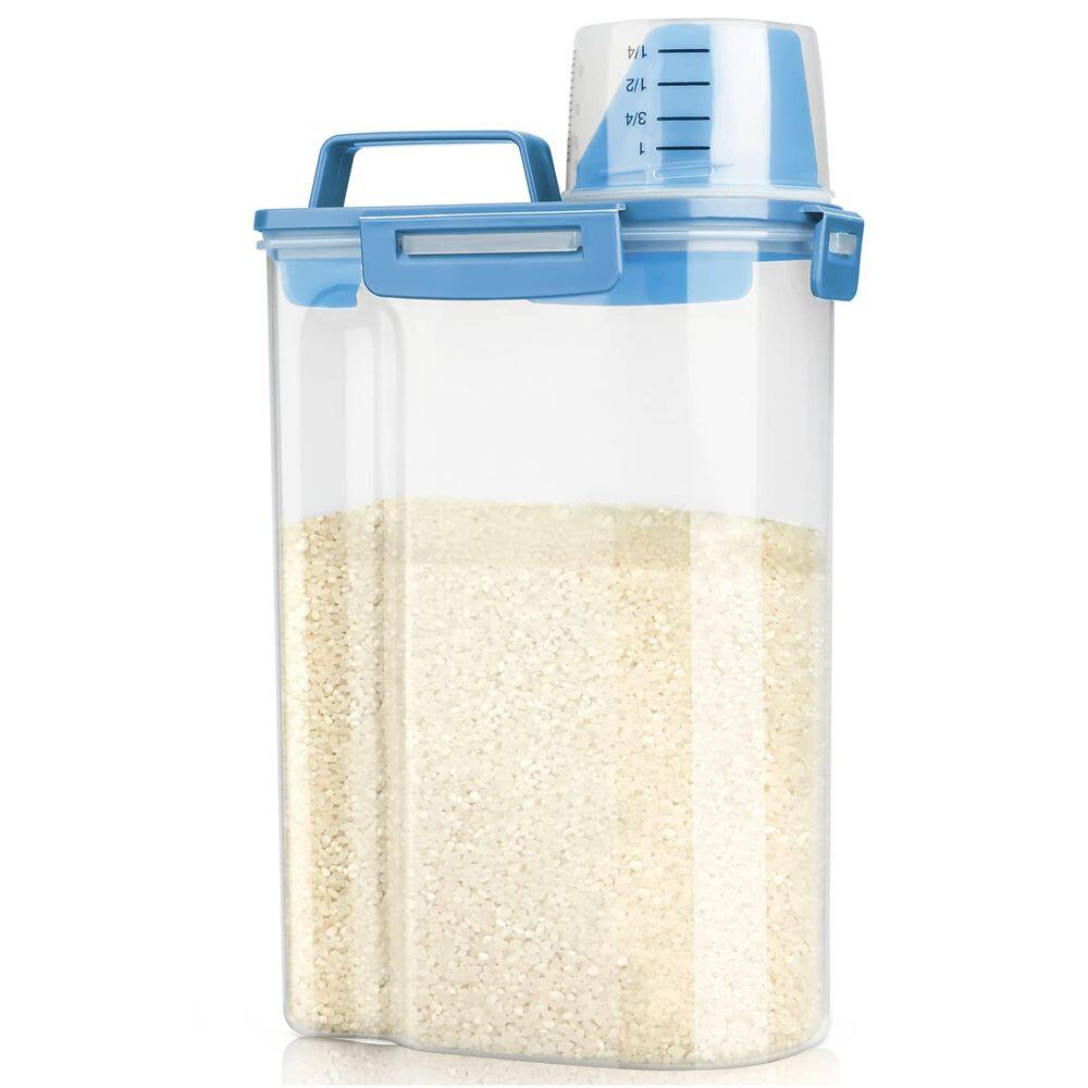 Recipiente de armazenamento Viretec Rice Hertight 1,4 a 2,3 kg com xícara
