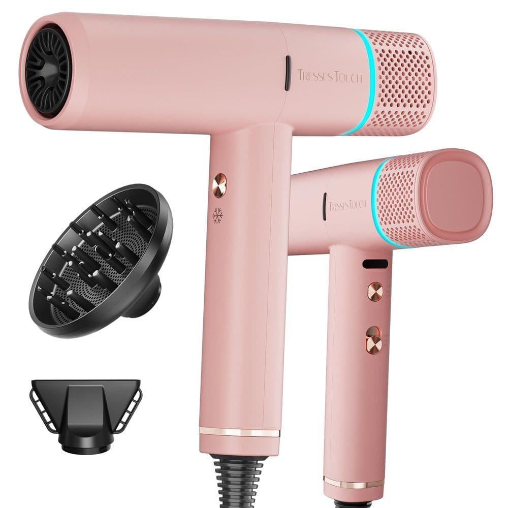 Secador de cabelo Tresses Touch 1600W 150000 RPM 200 Million Ionic