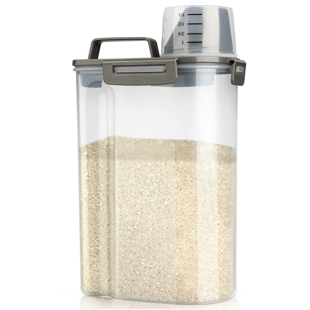 Recipiente de armazenamento Viretec Rice Hertight 1,4 a 2,3 kg com xícara
