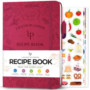 Livro de receitas Legend Planner Hardcover A5 Hot Pink