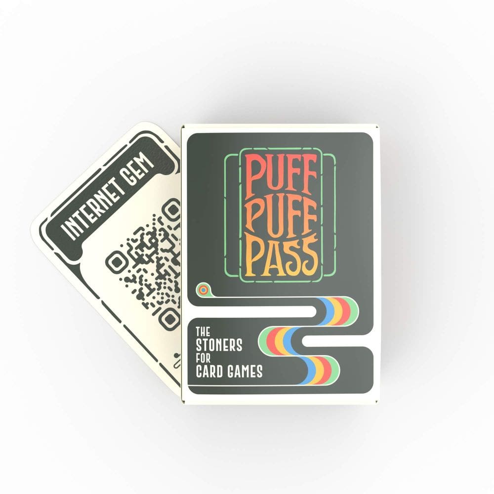Jogo de cartas AOSbet Puff Puff Pass para Stoners com 109 curiosidades