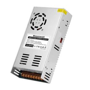 Fonte de alimentação Bossnwatt 12V 50A 600W para tiras de LED, impressora 3D