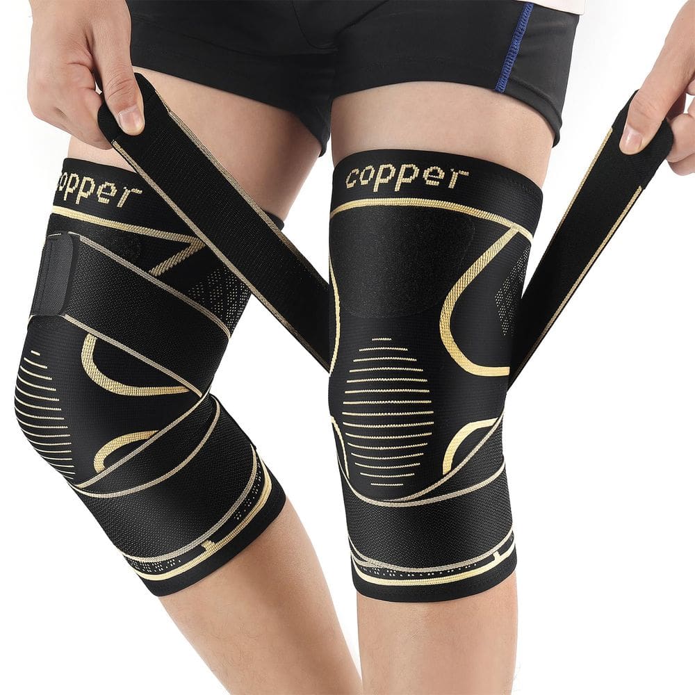 Joelheiras MEIDDANO Copper Compression Arthritis 3XL (pacote com 2)