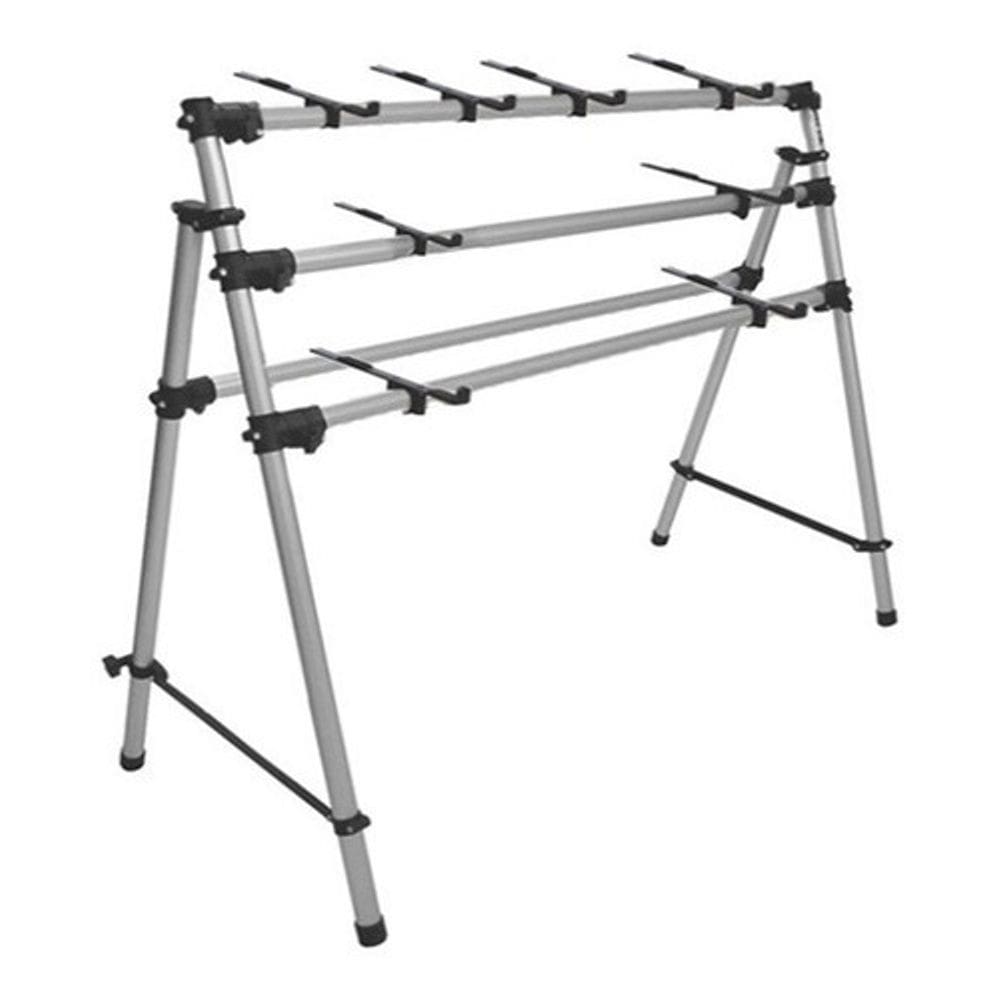 Rack Mesa De Apoio P/ 3 Teclados Musical Arranjador, Sintetizador 6/8 Altura Regulavel p/ Tocar Sentado ou em Pé
