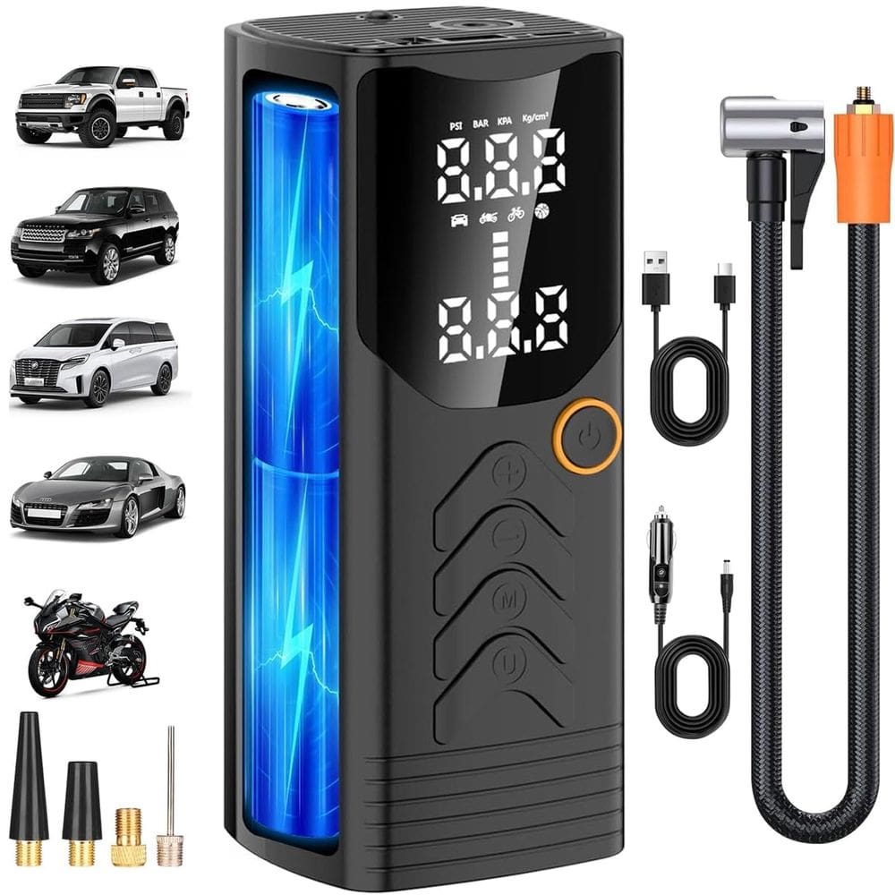 Compressor de ar portátil com inflador de pneus 150PSI com 20000mAh