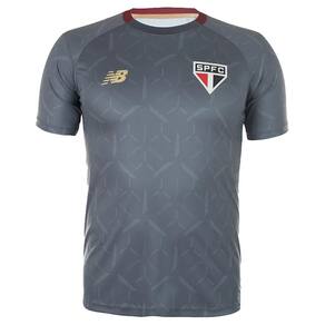 Camisa New Balance Treino SP 2025 Cinza Masculino