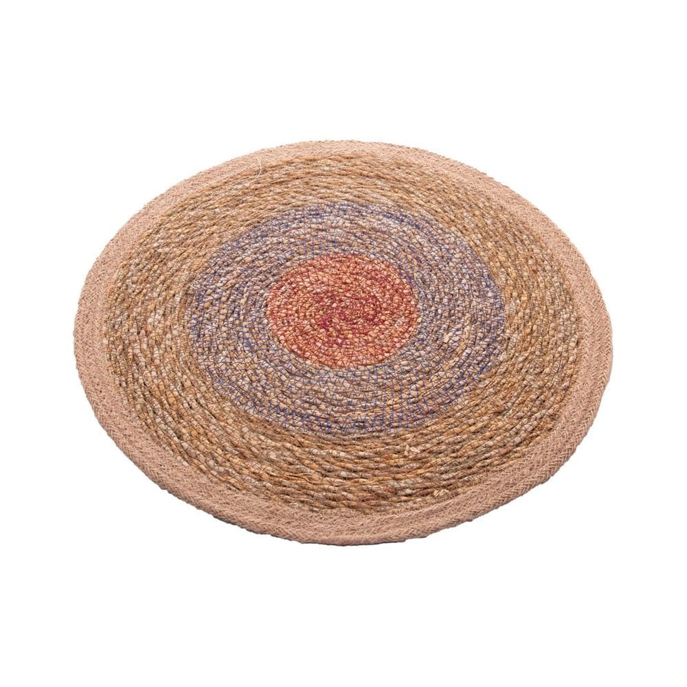 Conjunto 6 Lugares Americanos Fibra Natural Juta Colorida | Wolff