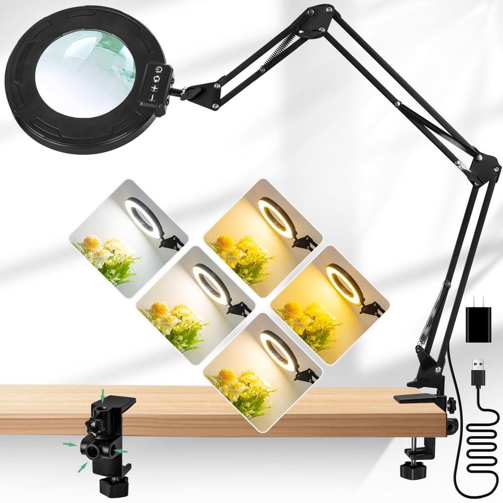Lupa com ampliação de luz KMDES 12X