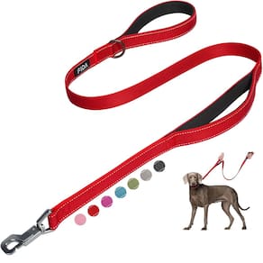 Coleira para cães Fida Heavy Duty 1,5 m com 2 alças acolchoadas para cães