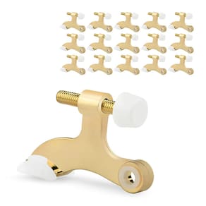 Batente de porta com pino de dobradiça KOVOSCH Bright Brass, pacote com 16