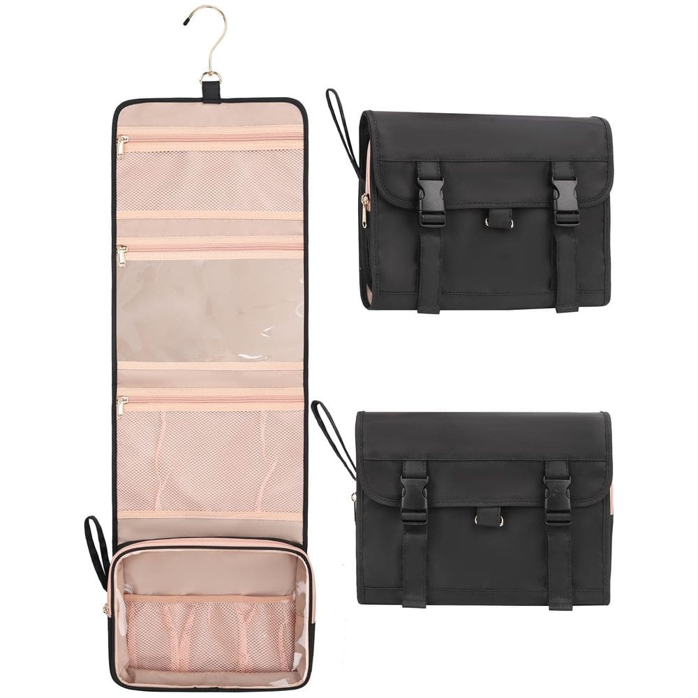 Bolsa de higiene suspensa Relavel impermeável para mulheres preta