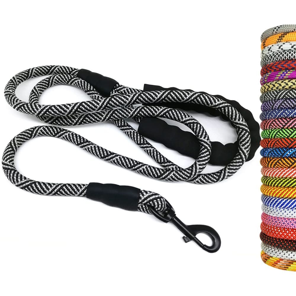 Coleira de cachorro MayPaw Heavy Duty Rope de nylon de 12 pés para cães grandes
