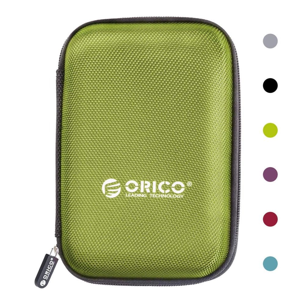 Estojo de disco rígido ORICO PHD-25 impermeável à prova de choque verde
