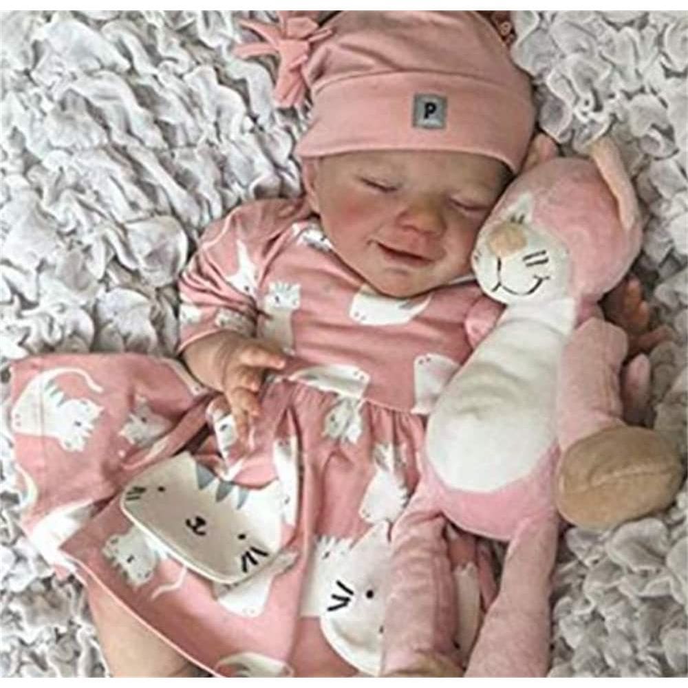 Boneca Reborn Fa Rich Rich Reborn, garota realista de 45,7 cm