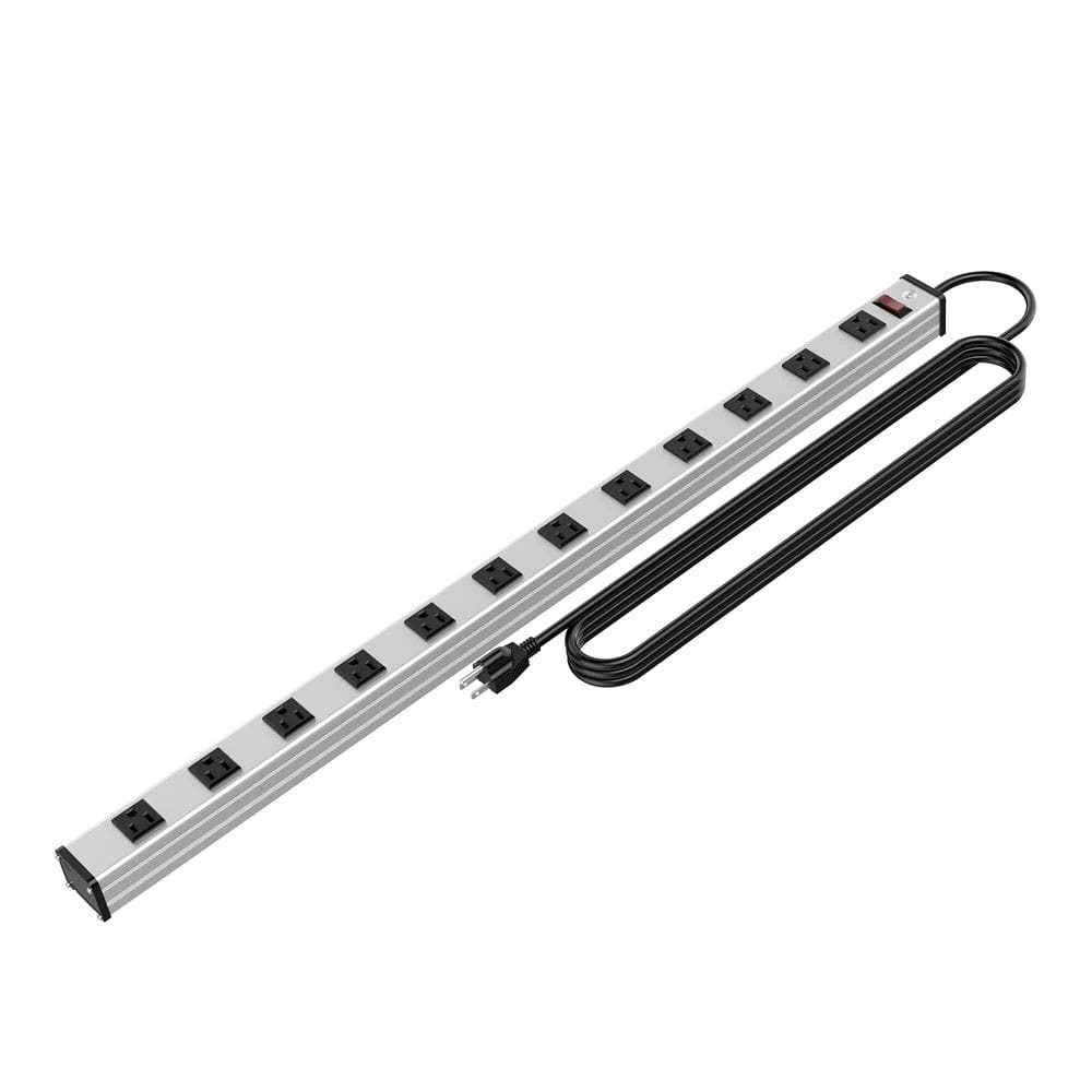 Power Strip oviitech 12 tomadas com cabo de extensão de 6 pés 1875 W
