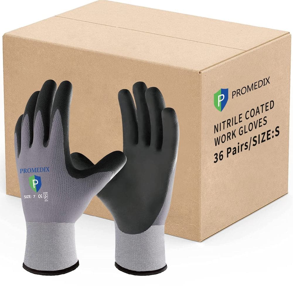 Luvas de trabalho PROMEDIX P revestidas com nitrilo para homens