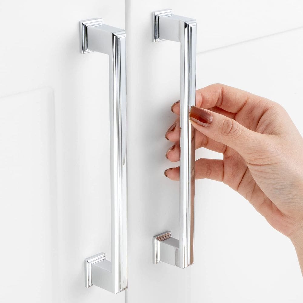 Alça de tração de gabinete ASKANO, cromo polido ZP2206, 160 mm, pacote 10