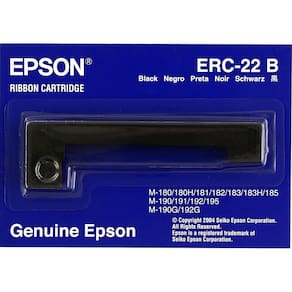 Cassete de fita Epson BLACK para 180/181/183/185 (ERC-22B)