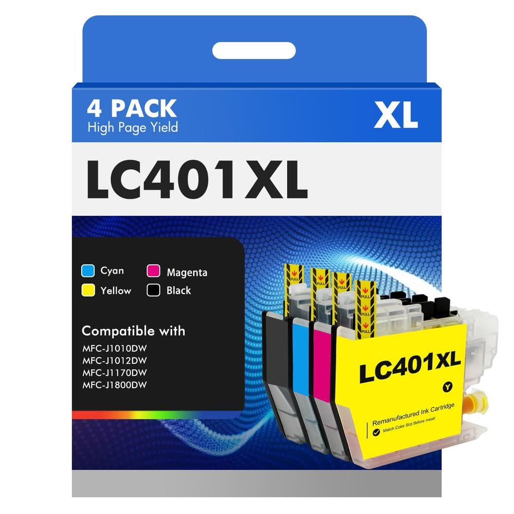 Cartuchos de tinta Toner Bank LC401 LC401XL para Brother MFC-J1010DW