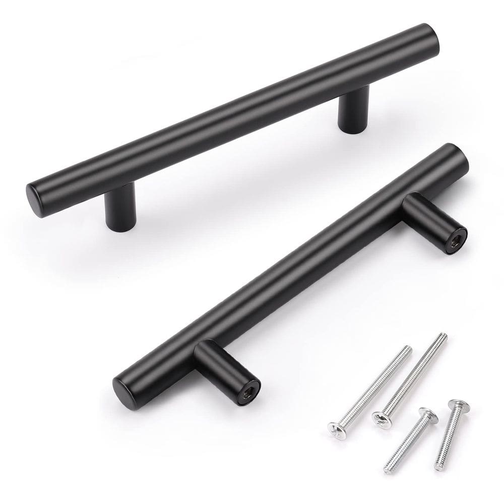 Alça de gaveta KNOBWELL Preto fosco 96 mm em aço inoxidável