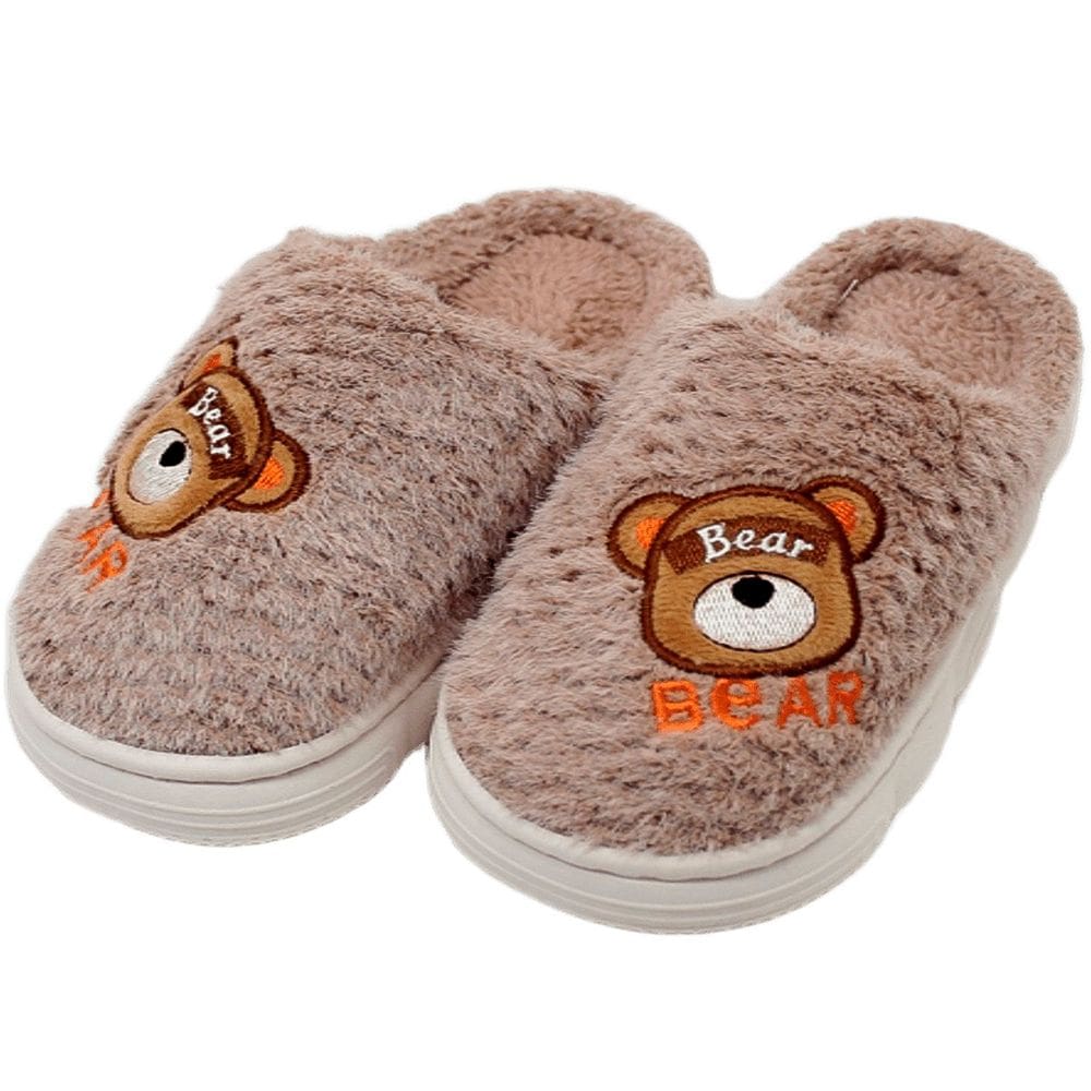 Pantufas Infantil Sapatos Chinelos De Inverno Ursinho Urso