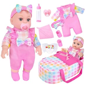 Baby Doll DOTVOSY 12 Girls com cama de berço e acessórios.