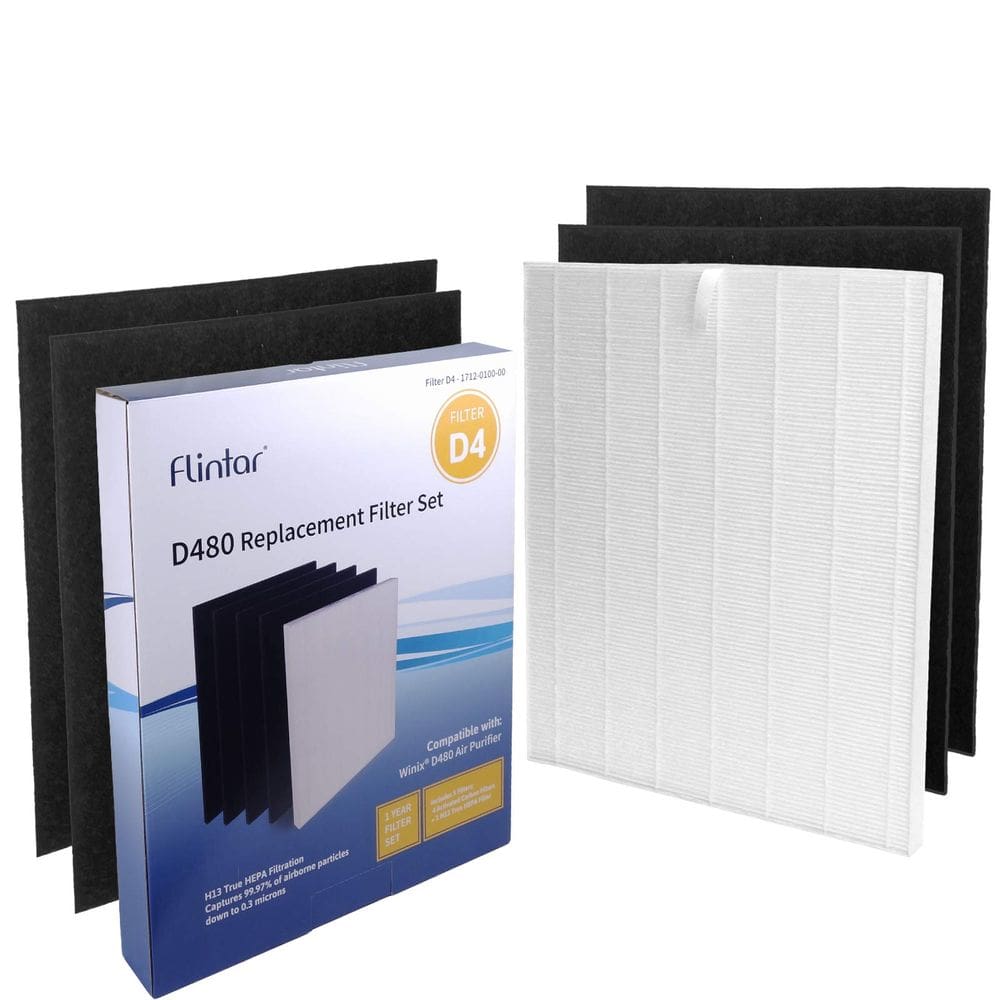 Filtro de substituição Flintar D480 H13 True HEPA para Winix D480