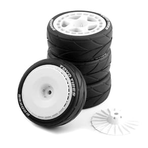 Conjunto de pneus e rodas 1/10 On Road para Tamiya da HPI Ken Block