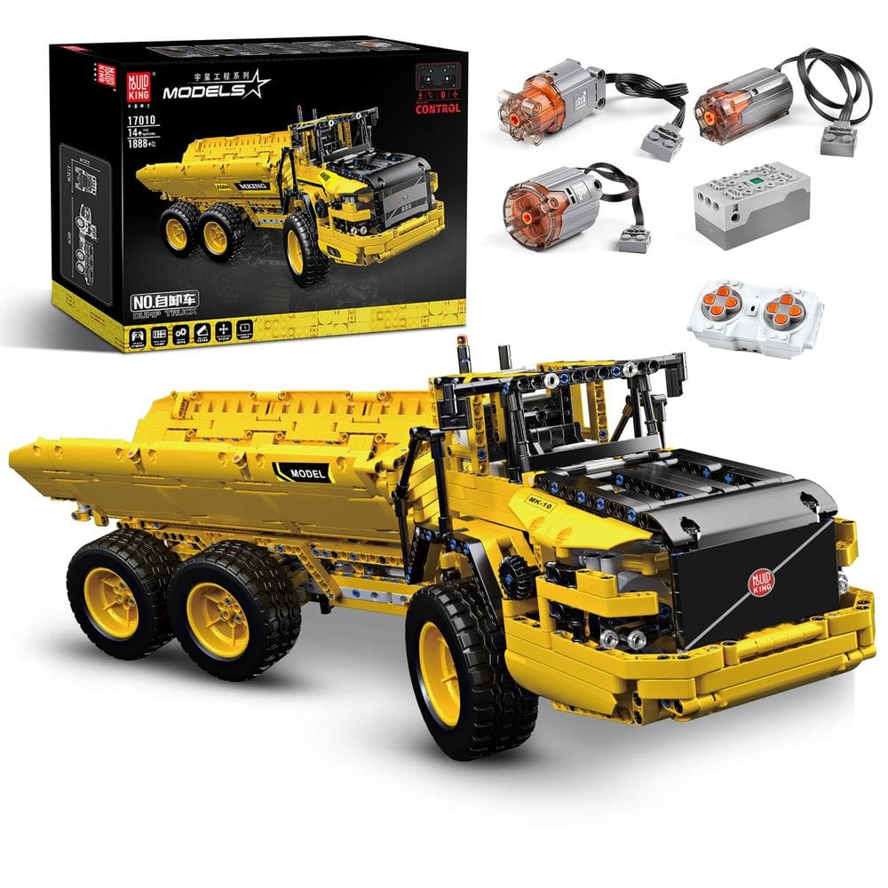 Conjunto de blocos de construção Mold King 17010 Engineering Dump Truck