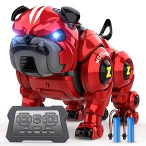 Controle remoto recarregável Robot Dog Lterfear para crianças vermelho