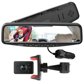 Monitor de espelho de carro de bebê VECLESUS 1080P HD voltado para trás