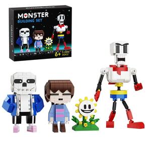 Conjunto de construção Action Figures Undertale 4 em 1 592 unidades para maiores de 6 anos
