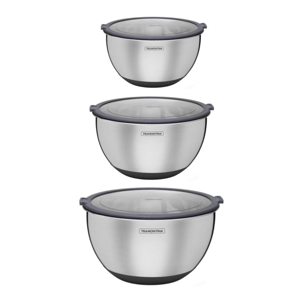 Kit 03 Potes Cucina em Aço Inox Tramontina