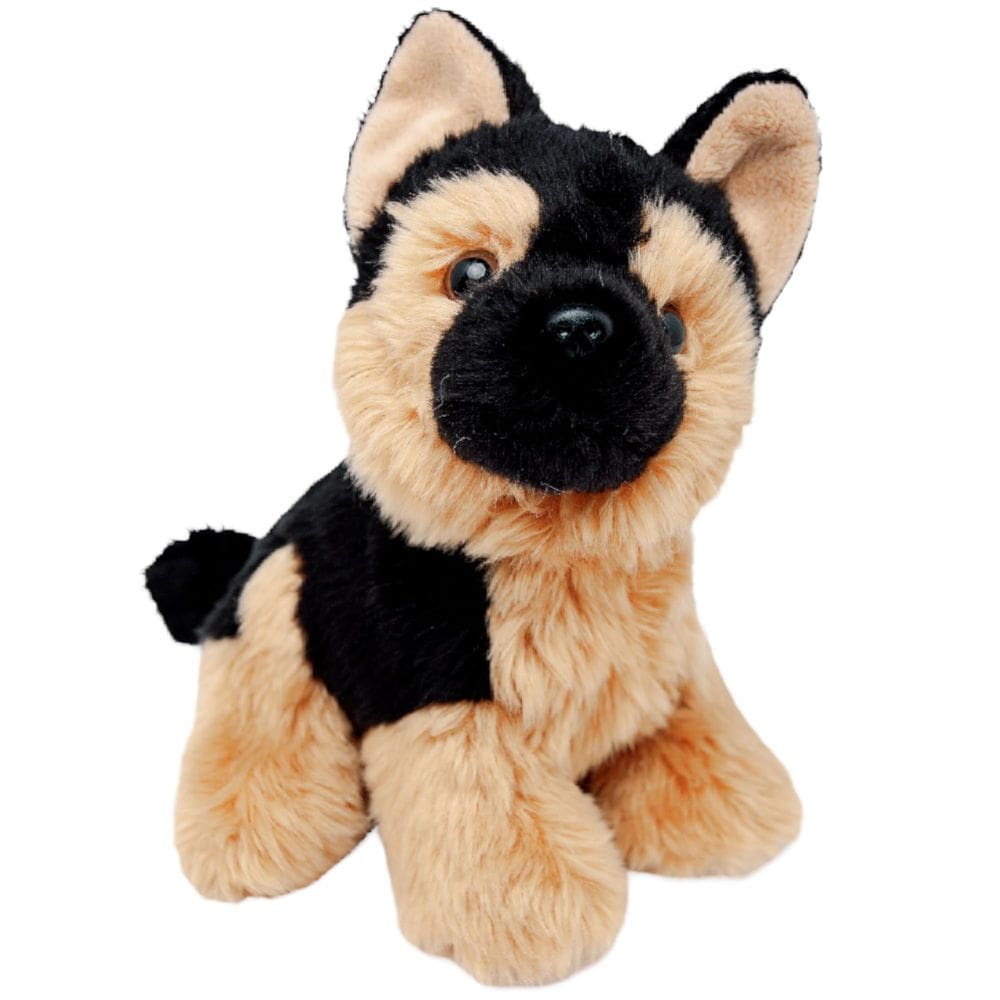 Brinquedo de pelúcia abraçável para cães de pelúcia German Shepherd de 20 cm