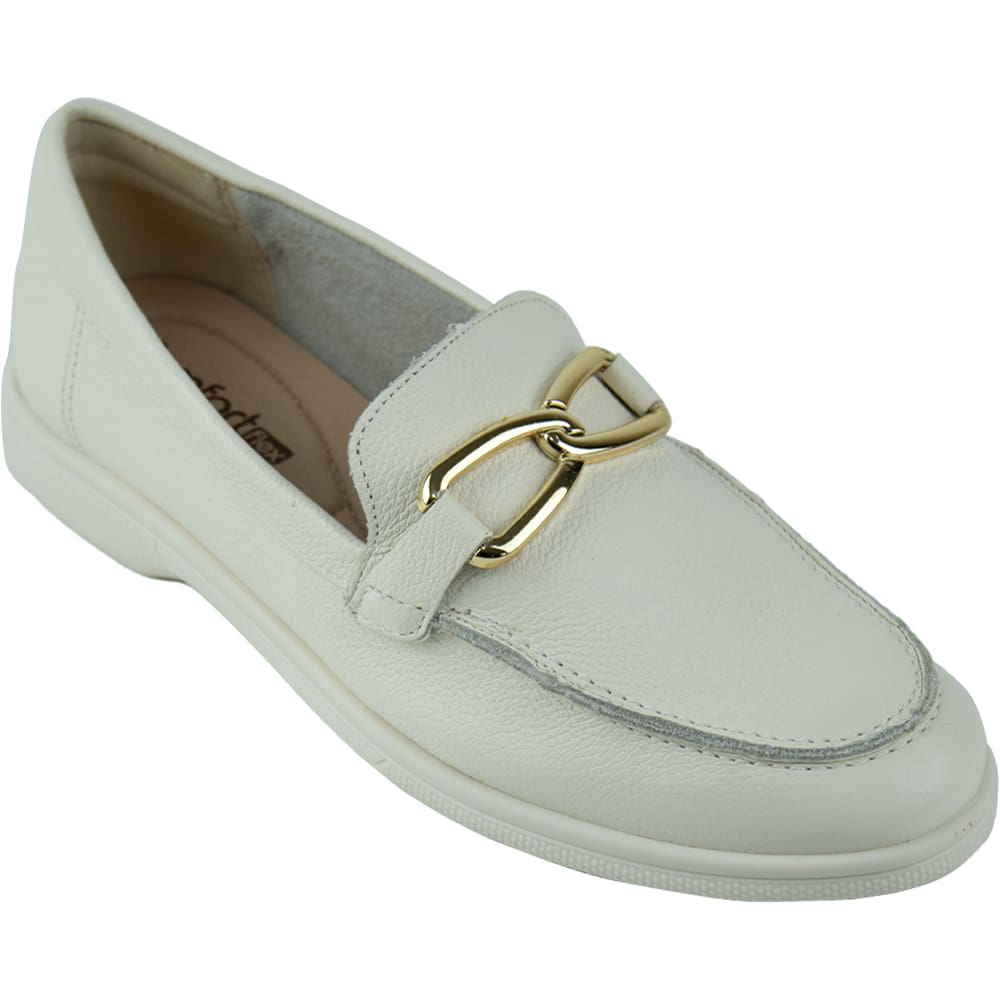 Mocassim Comfortflex Cream Feminino