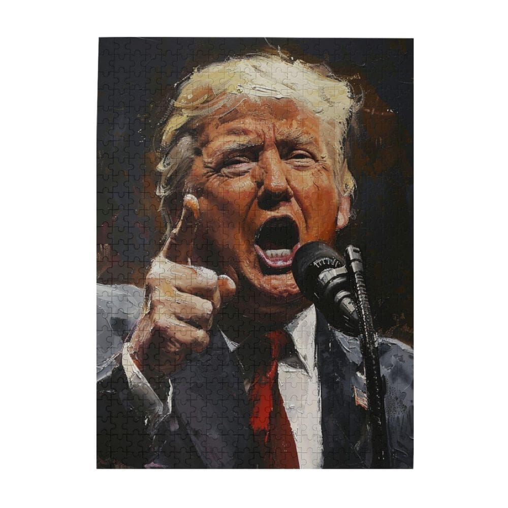 Quebra-cabeça Trump Speech 500 peças para adultos e crianças