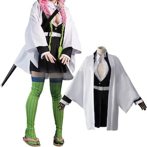 Traje de cosplay TSCMRCDC Kanroji Mitsuri para crianças e mulheres